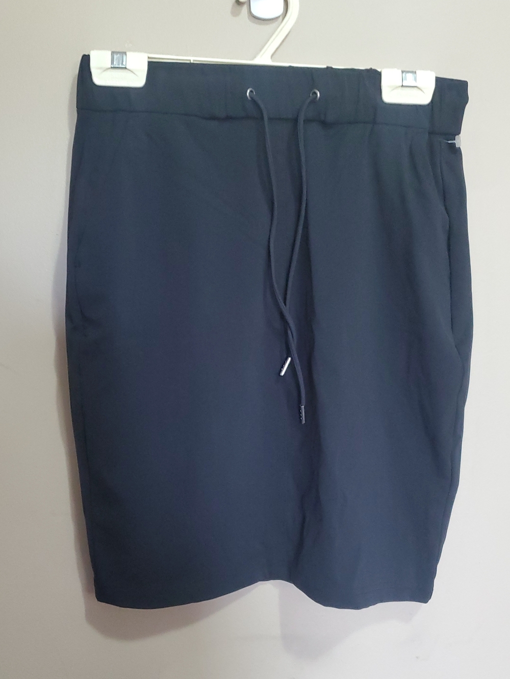 RW&CO Athletic Sporty Black Pencil Skirt With Elastic Drawstring Waist Size Smal